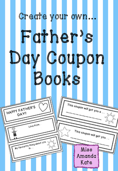 Father's Day Coupons by Miss Amanda Kate | TPT