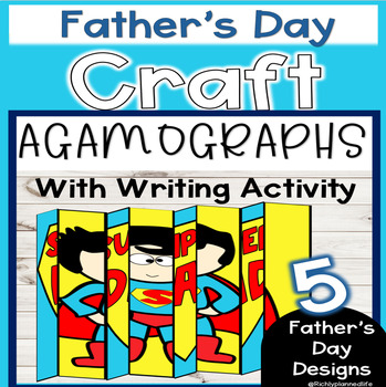 Preview of Father's Day Craft Card- AGAMOGRAPH Art - 5 Designs, 3 Different versions