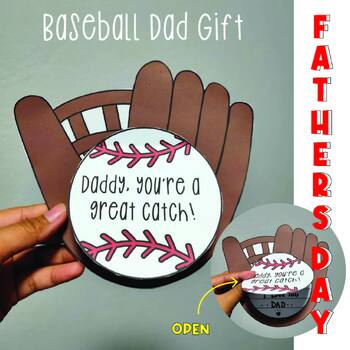 Baseball Fathers Day Gift, Baseball Craft Preschool