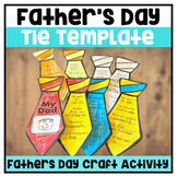 Father's Day Tie Craft Card Questionnaire