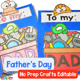 Fathers Day Card Questionaire Craft Kindergarten