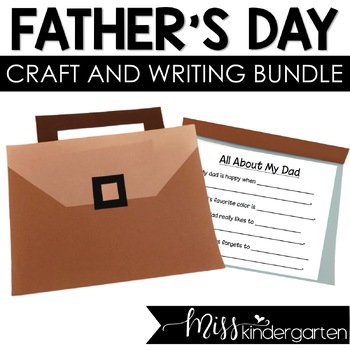 Preview of Father's Day Craft Kindergarten Gift Idea Questionnaire & Activities