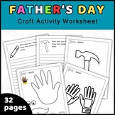 Father’s Day Craft Preschool & Kindergarten: Dad's Tools H
