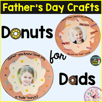 Preview of Father's Day Crafts Fathers Day Gifts, Cards Donuts for Dad Doughnuts with Dads
