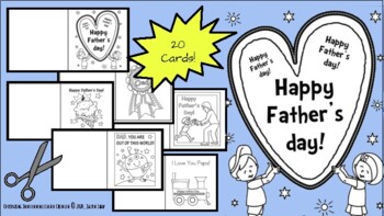 Preview of Father's Day Cut Out Cards