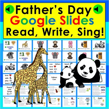 Father's Day Distance Learning Google Slides PDF with LINK