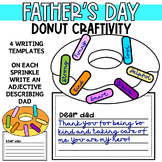 Father's Day Donut Craft Printable Craftivity Dad Letter W
