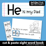 Father's Day Emergent Reader: "HE Is my Dad" Sight Word Book