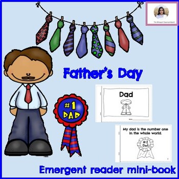 Preview of Father's Day Emergent Reader mini-book