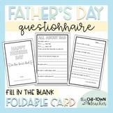 Father's Day Foldable Card FREEBIE