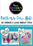 Father's Day Gift '10 Things I Love About You'