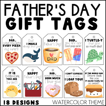 Fishing Fathers Day Gift Tag - Fisherman Gift for Dad or Grandpa