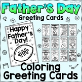 Father's Day Greeting Cards Coloring (Set of 12)