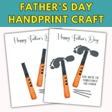 Father's Day Handprint Activity Printable Handprint Art Template