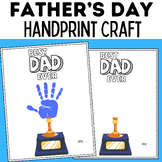 Father's Day Handprint Craft Gift - "Best Dad Ever" Pre-K 