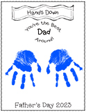 Father's Day Handprint Craft- Hand's Down Best Dad Around