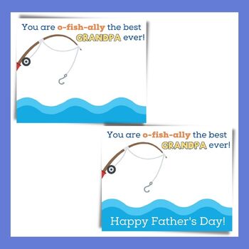 Father's Day Handprint Craft as a Gift for Grandpa, Fish Craft