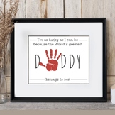 Father's Day Handprint Craft for Daddy