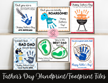 Handprint Art / Dad You Are Totally Roarsome / Kids Handprint