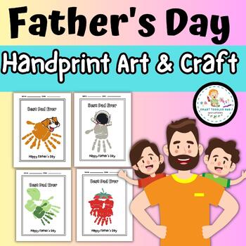 Father's Day Handprint|Printable Father's Day Craft| Father's Day ...