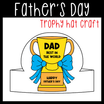 Fathers Day Craft Crowns - Coloring Hats-Crowns-Headbands - Love you Dad!