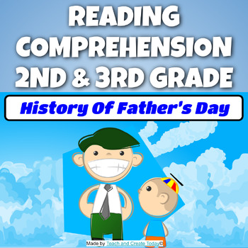 Preview of Father's Day Holiday Reading Comprehension Passage 2nd and 3rd Grade