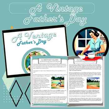 Preview of Father's Day Nostalgia Bundle (Art, Poems, Writing, Story)