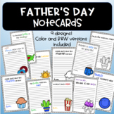 Father's Day Notecards ~ Great for upper elementary and mi