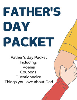 Preview of Father's Day Packet