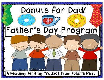 Preview of Father's Day Program / Donuts for Dad:  Poem, Songs, Skit, Card, & Gift