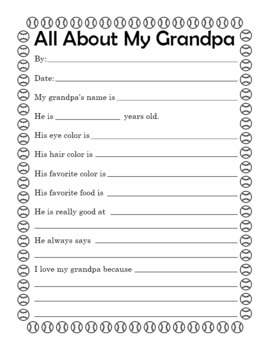 Download Father S Day Questionnaire Gift All About Grandpa Survey Questions For Kids