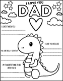 Father's Day Questionnaire | PreK & Kindergarten | Printab