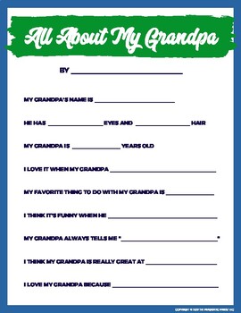 Download Father S Day Questionnaire For Dad Grandpa By The Pragmatic Parent