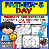 Preview of Father's Day Reading Comprehension Compare and Contrast