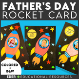 Father's Day Rocket Card Craft | I Love You to the Moon an