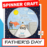 Father's Day Superhero Spinner Wheel Craft
