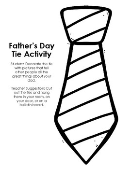 Father's Day Tie Activity by Souly Natural Creations | TpT