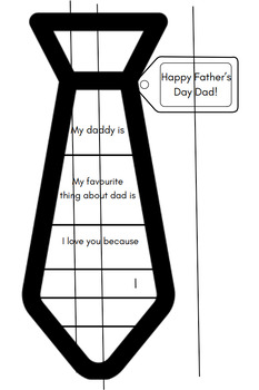 Father's Day Tie Art and Craft Activity - Words of Appreciation / Card ...