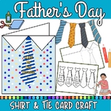 Father's Day Tie & Shirt Card | Father's Day Tie Card Craf