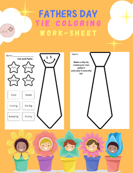 Preview of Father's Day Tie Worksheet