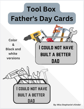 Father's Day Craft - Make Dad a Toolbox and a Fishing Tackle Box with Cards