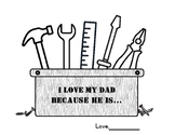 Father's Day Tool Box | Occupational Therapy | Handwriting
