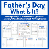 Father's Day: What Is It? - Reading and Writing Activities