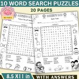 Father's Day Word Search Puzzles: 10 Fun Activity Sheets f