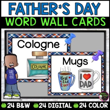 Preview of Father's Day Word Wall Cards