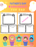 Father's Day Worksheet | All About  DAD and FAMILY