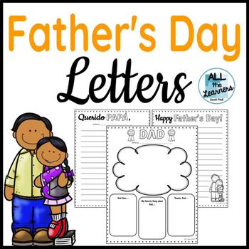 Download Father S Day Writing Letters By All The Learners Tpt