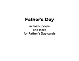 Father's Day card activities