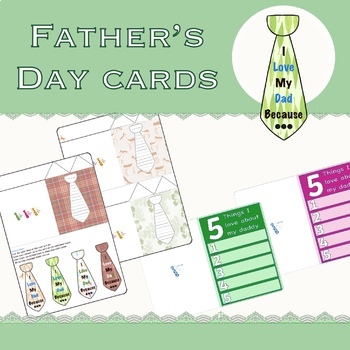 Father’s Day cards activities by Carla St-Omer UK | TpT