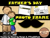 Father's Day photo frame card for kids